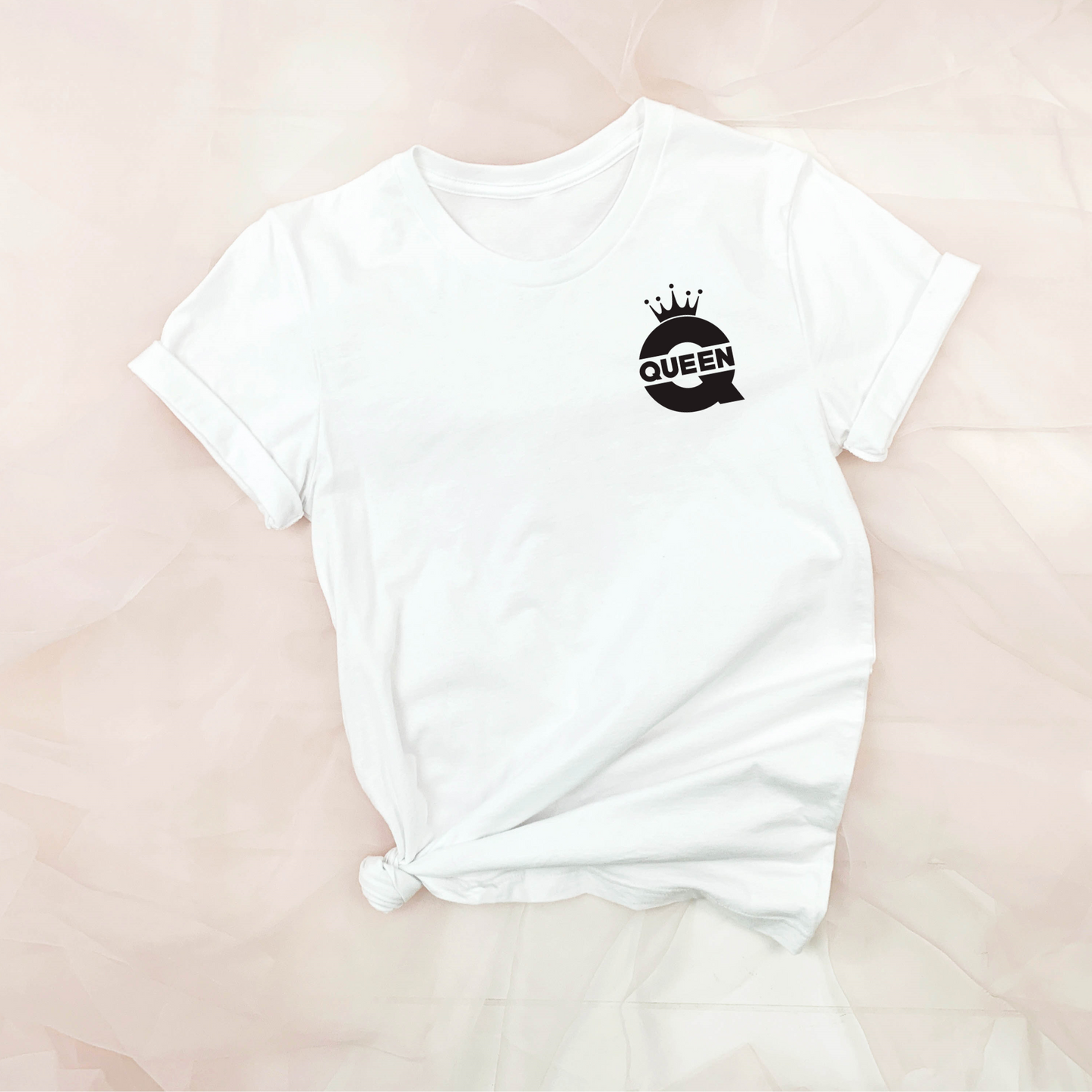 Couples King and Queen Matching T-Shirts - His and Hers
