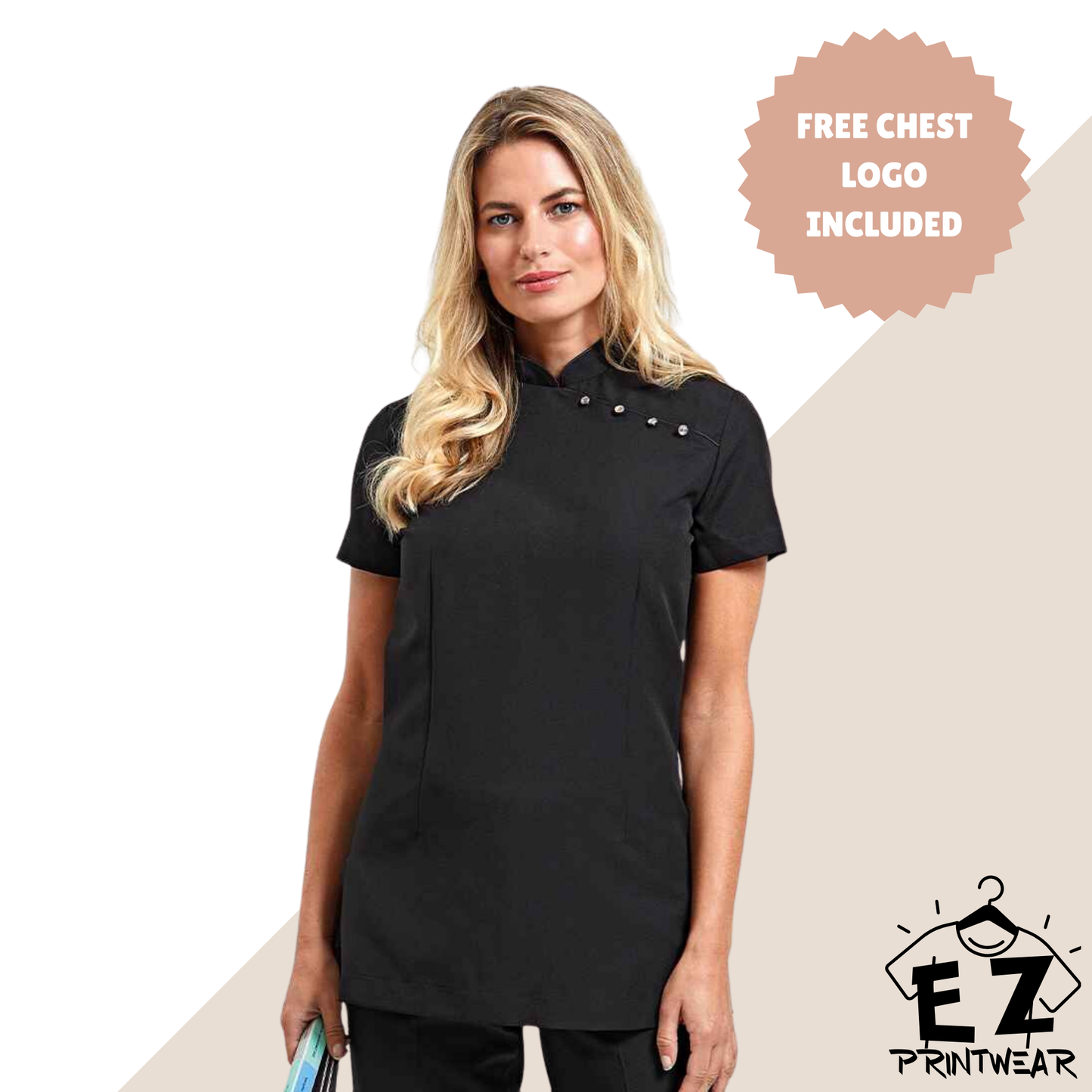 Health & Beauty - Mika Short Sleeve Tunic - Beauty Tunic