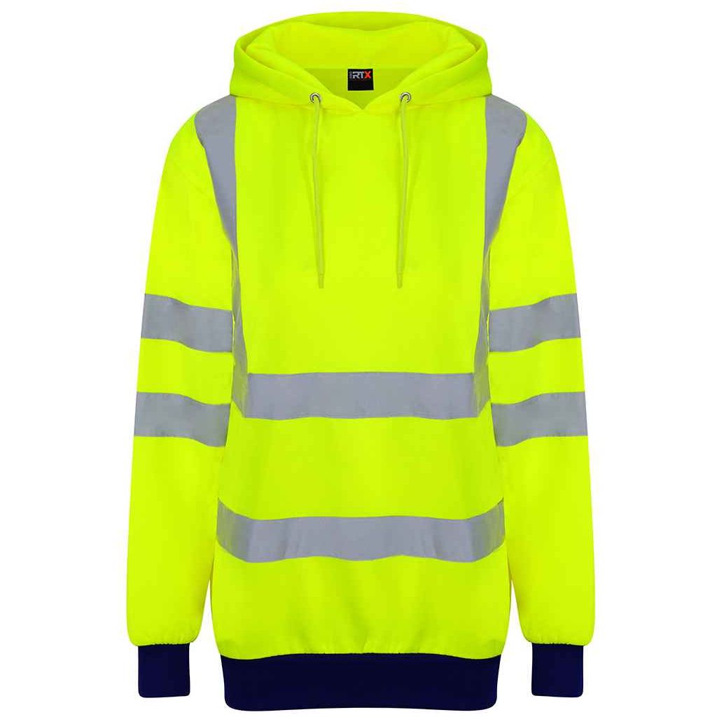 Workwear Hi Vis Hoodie - Personalised Workwear - Professional Hi Vis Hoodie - Printed Hi Vis Hoodie
