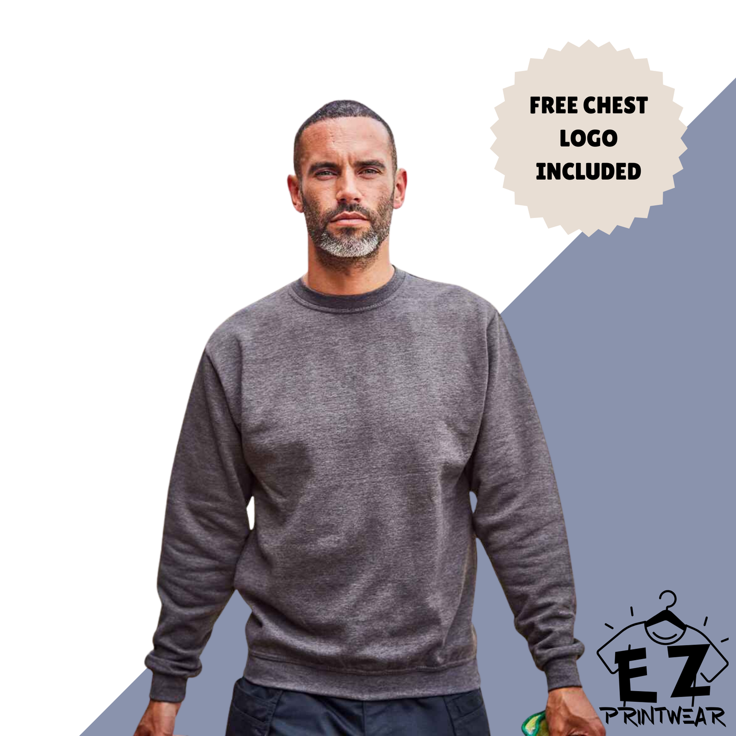 Workwear Pro Sweatshirt - Personalised Workwear - Professional Sweatshirt - Printed Sweatshirt
