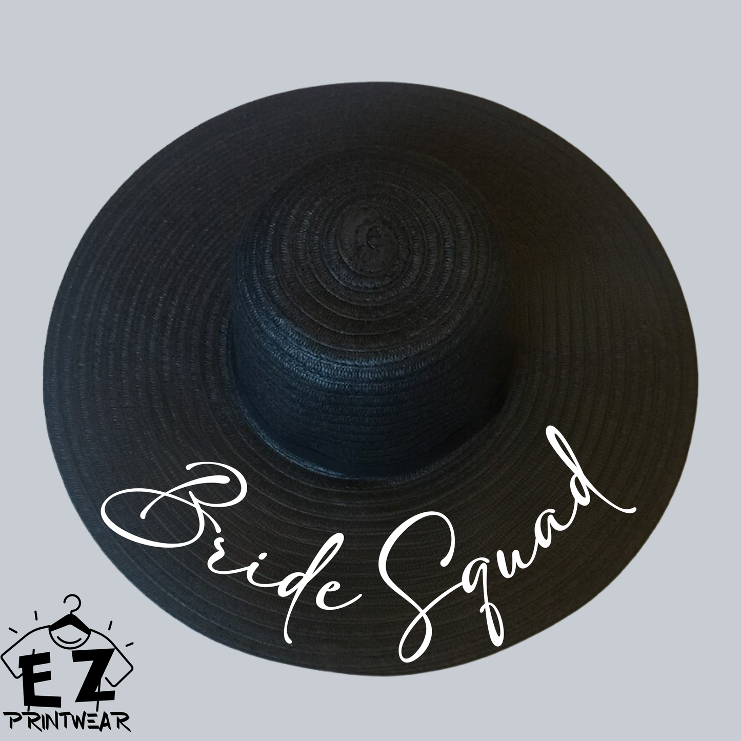 Bride - Bridal Party - Wide Brim Marbella Sun Hat - Honeymoon Hat - Honeymoon gift - Personalised hat