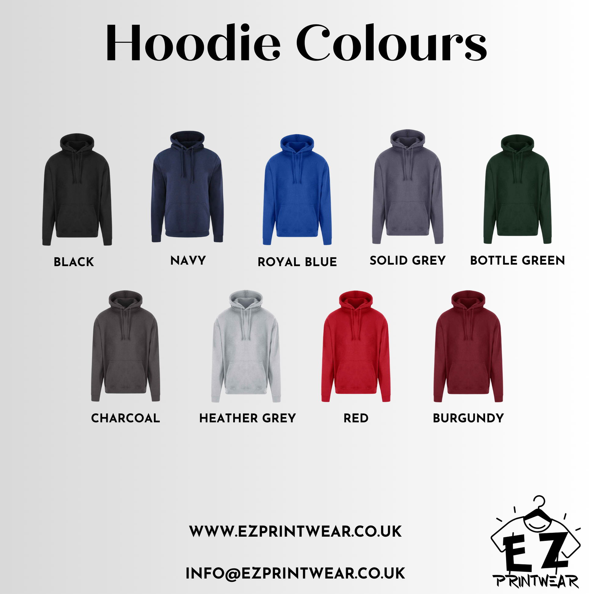 Hoodie colours sale