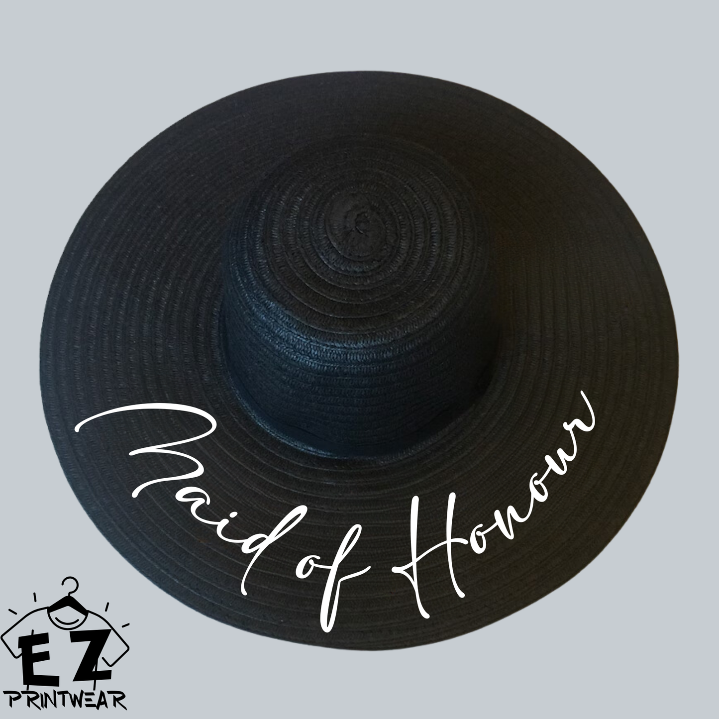 Bride - Bridal Party - Wide Brim Marbella Sun Hat - Honeymoon Hat - Honeymoon gift - Personalised hat