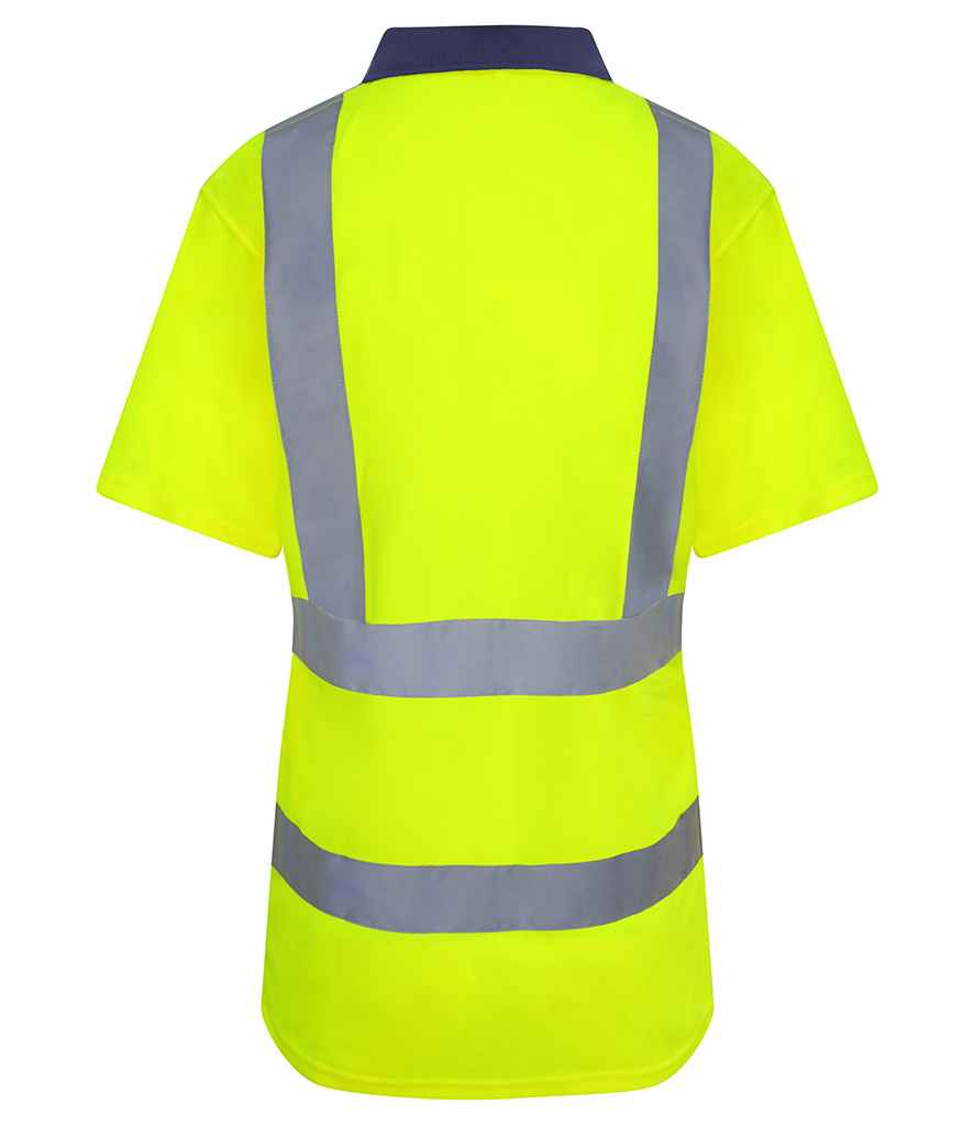 Workwear Hi Vis Polo Shirt - Personalised Workwear - Professional Hi Vis Polo Shirt - Printed Hi Vis Polo Shirt