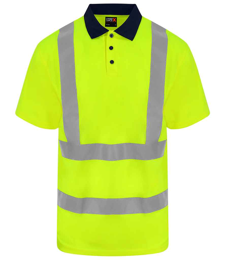 Workwear Hi Vis Polo Shirt - Personalised Workwear - Professional Hi Vis Polo Shirt - Printed Hi Vis Polo Shirt