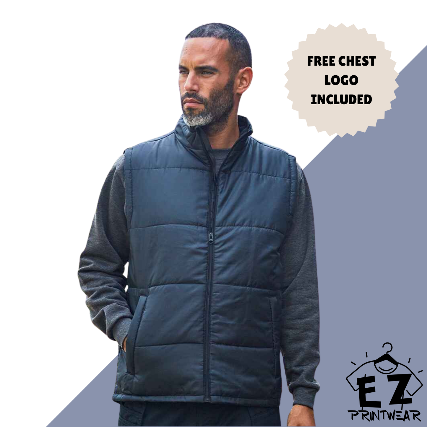Workwear Pro Padded Bodywarmer - Personalised Workwear - Professional Bodywarmer - Printed Bodywarmer